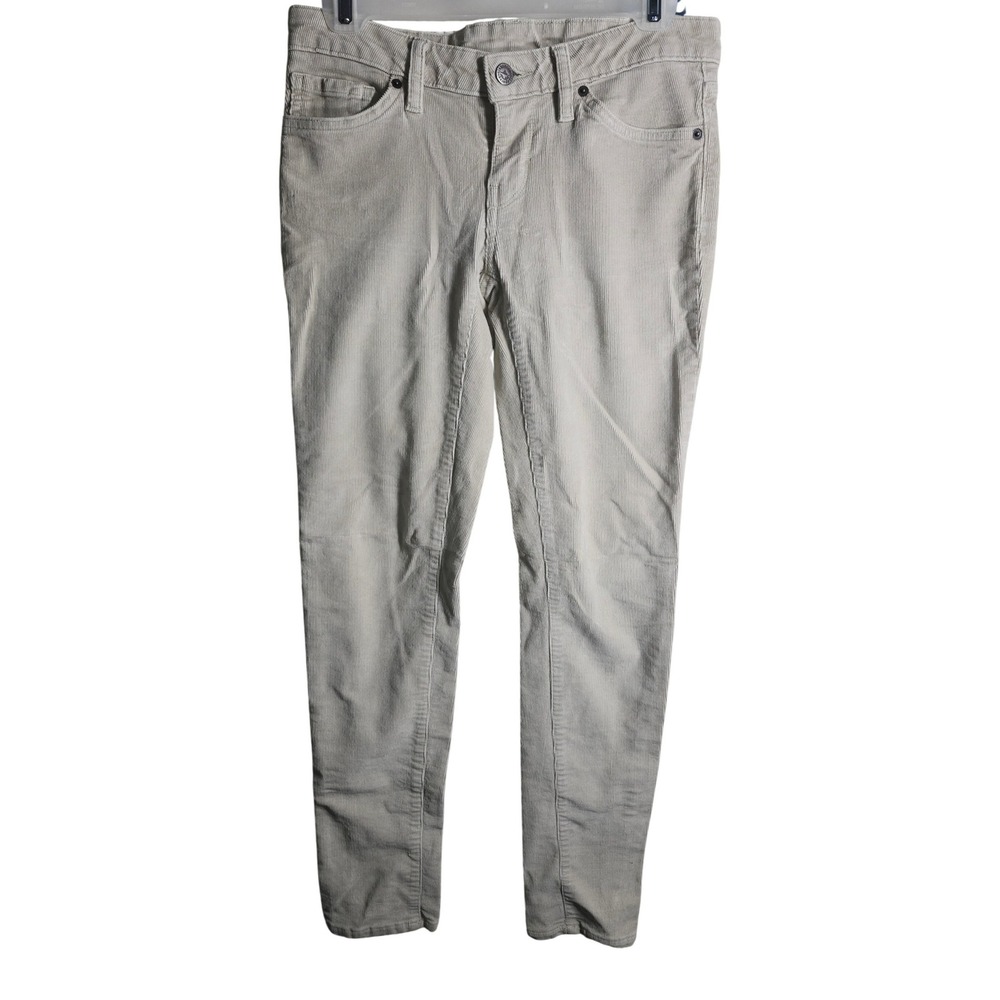 Patagonia Organic Cotton Corduroy Pants Women's Size 27 Beige Slim Fit